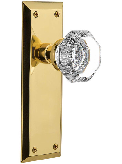 New York Door Set with Waldorf-Crystal Glass Knobs